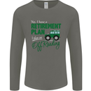 Retirement Plan Off Roading 4X4 Road Funny Mens Long Sleeve T-Shirt Charcoal