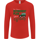 Retirement Plan Off Roading 4X4 Road Funny Mens Long Sleeve T-Shirt Red