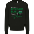 Retirement Plan Off Roading 4X4 Road Funny Mens Sweatshirt Jumper Black