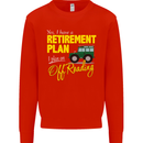 Retirement Plan Off Roading 4X4 Road Funny Mens Sweatshirt Jumper Bright Red