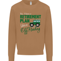 Retirement Plan Off Roading 4X4 Road Funny Mens Sweatshirt Jumper Caramel Latte