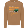 Retirement Plan Off Roading 4X4 Road Funny Mens Sweatshirt Jumper Caramel Latte