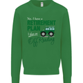 Retirement Plan Off Roading 4X4 Road Funny Mens Sweatshirt Jumper Irish Green