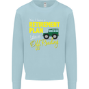 Retirement Plan Off Roading 4X4 Road Funny Mens Sweatshirt Jumper Light Blue