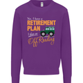 Retirement Plan Off Roading 4X4 Road Funny Mens Sweatshirt Jumper Purple