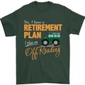 Retirement Plan Off Roading 4X4 Road Funny Mens T-Shirt Cotton Gildan Forest Green