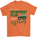 Retirement Plan Off Roading 4X4 Road Funny Mens T-Shirt Cotton Gildan Orange