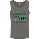 Retirement Plan Off Roading 4X4 Road Funny Mens Vest Tank Top Charcoal