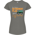 Retirement Plan Off Roading 4X4 Road Funny Womens Petite Cut T-Shirt Charcoal
