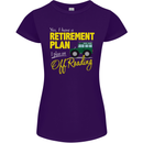 Retirement Plan Off Roading 4X4 Road Funny Womens Petite Cut T-Shirt Purple
