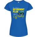 Retirement Plan Off Roading 4X4 Road Funny Womens Petite Cut T-Shirt Royal Blue