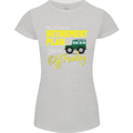 Retirement Plan Off Roading 4X4 Road Funny Womens Petite Cut T-Shirt Sports Grey
