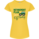 Retirement Plan Off Roading 4X4 Road Funny Womens Petite Cut T-Shirt Yellow