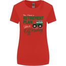 Retirement Plan Off Roading 4X4 Road Funny Womens Wider Cut T-Shirt Red