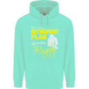 Retirement Plan Playing Rugby Player Funny Mens 80% Cotton Hoodie Peppermint