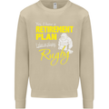 Retirement Plan Playing Rugby Player Funny Mens Sweatshirt Jumper Sand