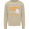 Retirement Plan Playing Rugby Player Funny Mens Sweatshirt Jumper Sand