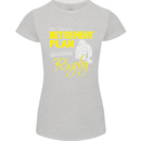 Retirement Plan Playing Rugby Player Funny Womens Petite Cut T-Shirt Sports Grey