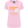 Retirement Plan Playing Rugby Player Funny Womens Wider Cut T-Shirt Light Pink
