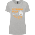 Retirement Plan Playing Rugby Player Funny Womens Wider Cut T-Shirt Sports Grey