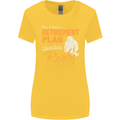 Retirement Plan Playing Rugby Player Funny Womens Wider Cut T-Shirt Yellow