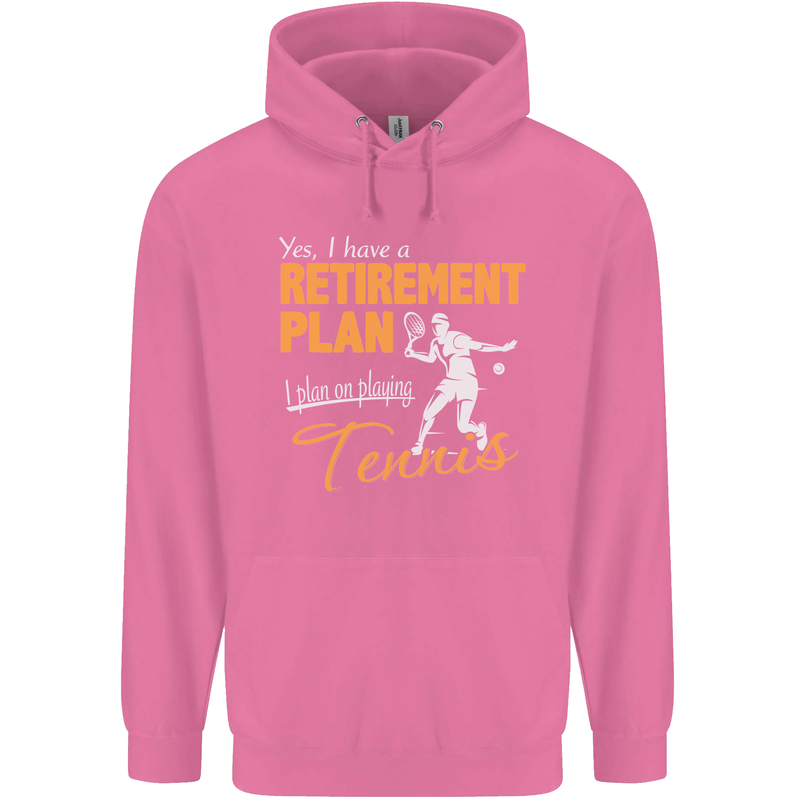 Retirement Plan Playing Tennis Player Funny Mens 80% Cotton Hoodie Azelea