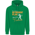 Retirement Plan Playing Tennis Player Funny Mens 80% Cotton Hoodie Irish Green