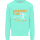 Retirement Plan Playing Tennis Player Funny Mens Sweatshirt Jumper Peppermint