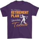 Retirement Plan Playing Tennis Player Funny Mens T-Shirt Cotton Gildan Purple