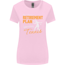 Retirement Plan Playing Tennis Player Funny Womens Wider Cut T-Shirt Light Pink