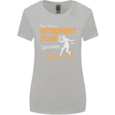 Retirement Plan Playing Tennis Player Funny Womens Wider Cut T-Shirt Sports Grey
