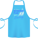 Retirement Plan Sailing Sailor Boat Funny Cotton Apron 100% Organic Turquoise