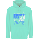 Retirement Plan Sailing Sailor Boat Funny Mens 80% Cotton Hoodie Peppermint