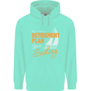 Retirement Plan Sailing Sailor Boat Funny Mens 80% Cotton Hoodie Peppermint