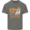 Retirement Plan Sailing Sailor Boat Funny Mens Cotton T-Shirt Tee Top Charcoal