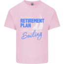 Retirement Plan Sailing Sailor Boat Funny Mens Cotton T-Shirt Tee Top Light Pink