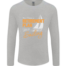 Retirement Plan Sailing Sailor Boat Funny Mens Long Sleeve T-Shirt Sports Grey