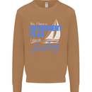 Retirement Plan Sailing Sailor Boat Funny Mens Sweatshirt Jumper Caramel Latte