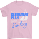 Retirement Plan Sailing Sailor Boat Funny Mens T-Shirt Cotton Gildan Light Pink
