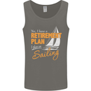 Retirement Plan Sailing Sailor Boat Funny Mens Vest Tank Top Charcoal