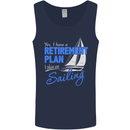 Retirement Plan Sailing Sailor Boat Funny Mens Vest Tank Top Navy Blue