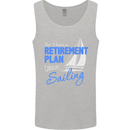 Retirement Plan Sailing Sailor Boat Funny Mens Vest Tank Top Sports Grey