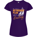 Retirement Plan Sailing Sailor Boat Funny Womens Petite Cut T-Shirt Purple