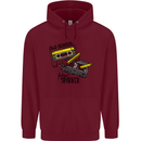 Retro 80s Music Cassette Old School Spinner Childrens Kids Hoodie Maroon