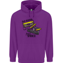 Retro 80s Music Cassette Old School Spinner Childrens Kids Hoodie Purple