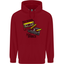 Retro 80s Music Cassette Old School Spinner Childrens Kids Hoodie Red