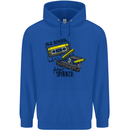 Retro 80s Music Cassette Old School Spinner Childrens Kids Hoodie Royal Blue