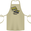 Retro 80s Music Cassette Old School Spinner Cotton Apron 100% Organic Khaki