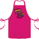 Retro 80s Music Cassette Old School Spinner Cotton Apron 100% Organic Pink