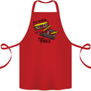 Retro 80s Music Cassette Old School Spinner Cotton Apron 100% Organic Red